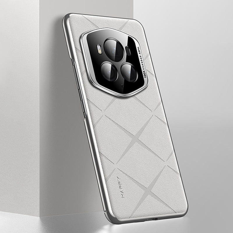 For-Honor-Magic6-RSR-Porsche-Design-Plain-Leather-PC-Phone-Case(White)