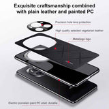 For-Honor-Magic6-Pro-Plain-Leather-PC-Phone-Case(White)
