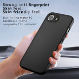 For-iPhone-17e-/-16e-Armor-Precise-Hole-PC-Hybrid-TPU-Phone-Case(Frosted-Black)