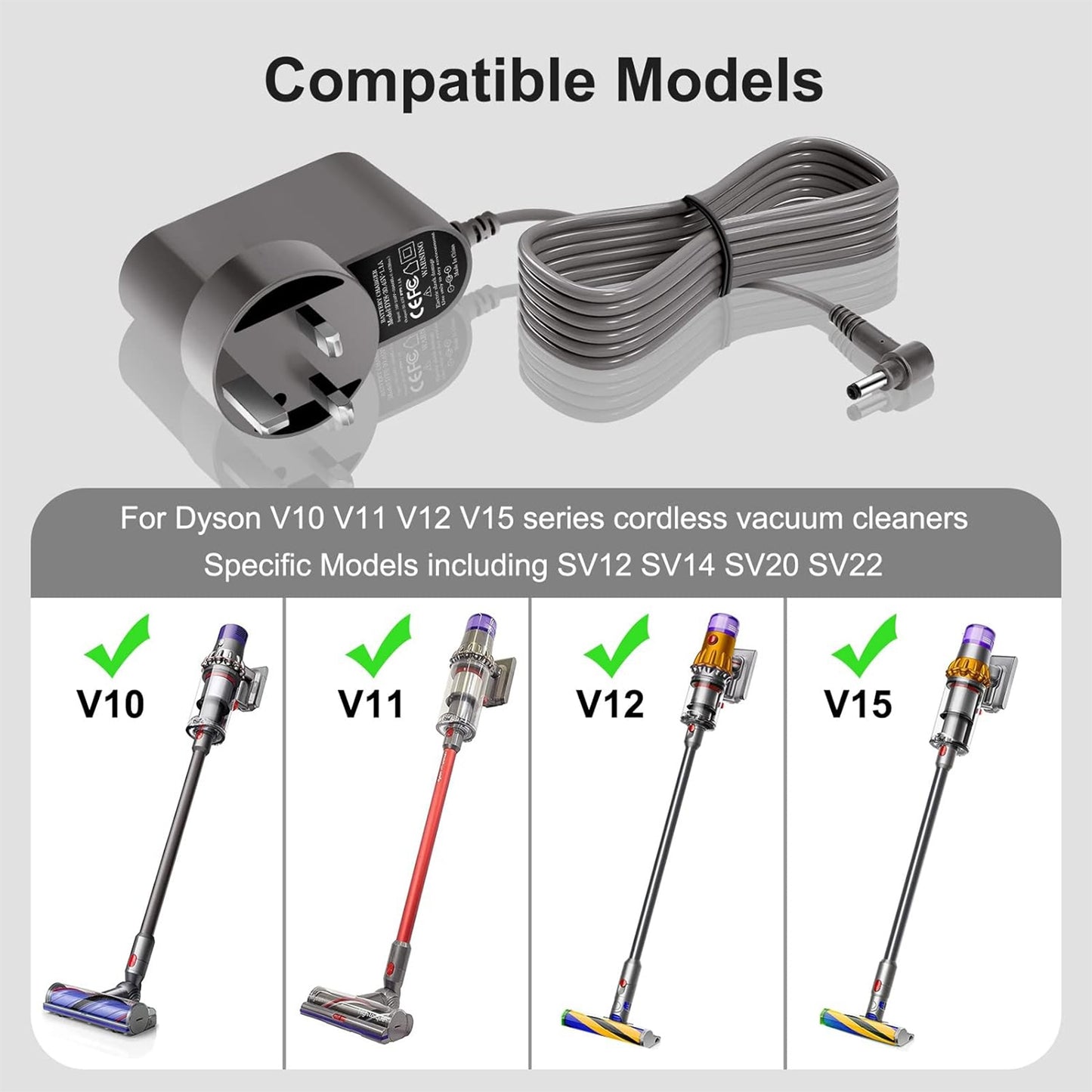 35W 30.45V 1.1A Power Adapter For Dyson, Plug:UK Plug