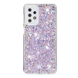 For-Samsung-Galaxy-A23-4G-/-A23-5G-Transparent-Frame-Glitter-Powder-TPU-Phone-Case(Purple)