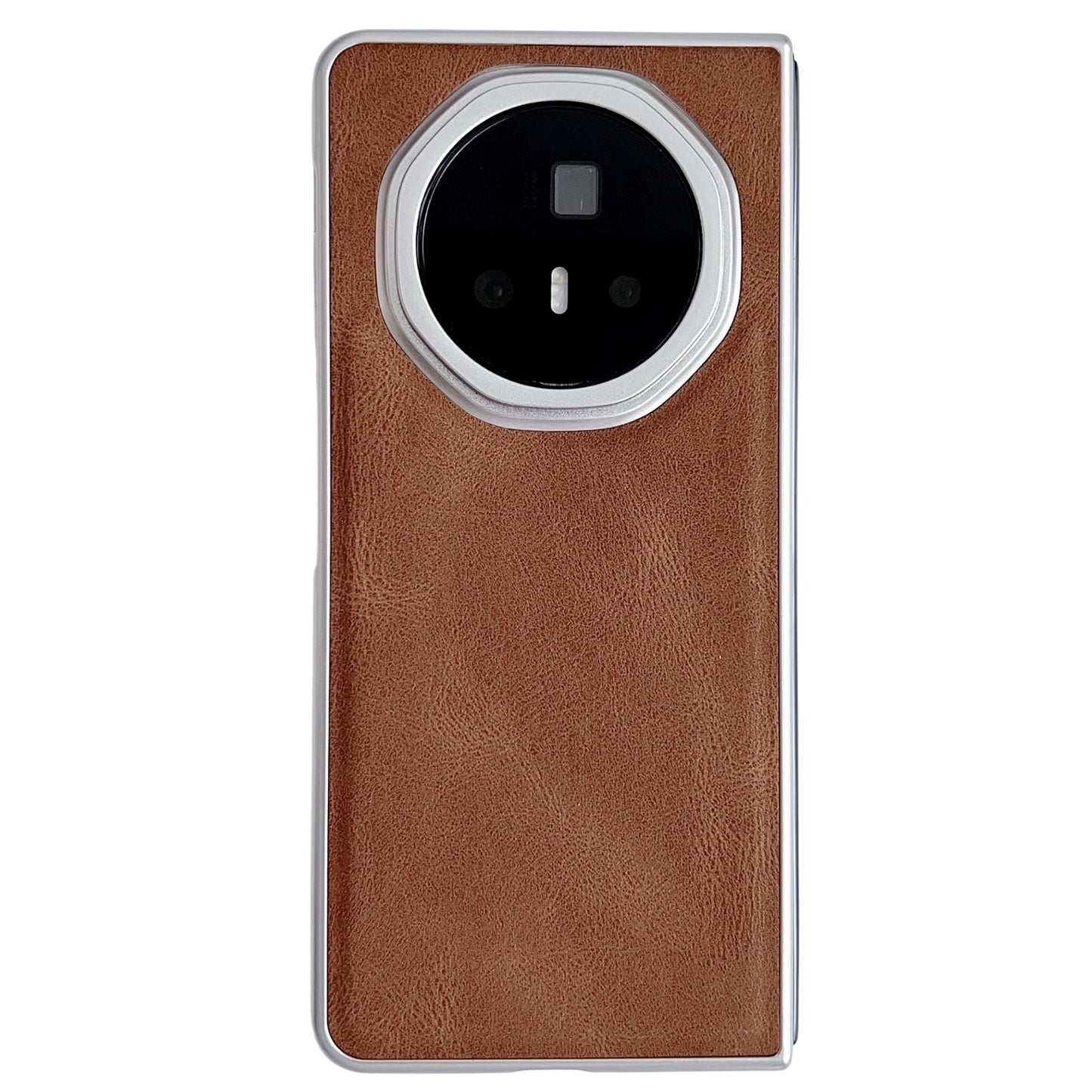 For-Honor-Magic-V3-Metallic-Paint-Skin-Feel-Leather-Phone-Case(Brown)