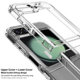 For-Motorola-Razr-50-Ultra-imak-UX-6-series-All-inclusive-Shockproof-Airbag-TPU-Invisible-Phone-Case(Transparent)