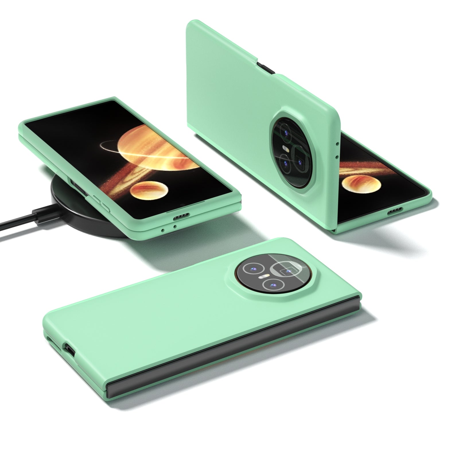For-Honor-Magic-V3-Skin-Feel-PC-Phone-Case(Light-Green)