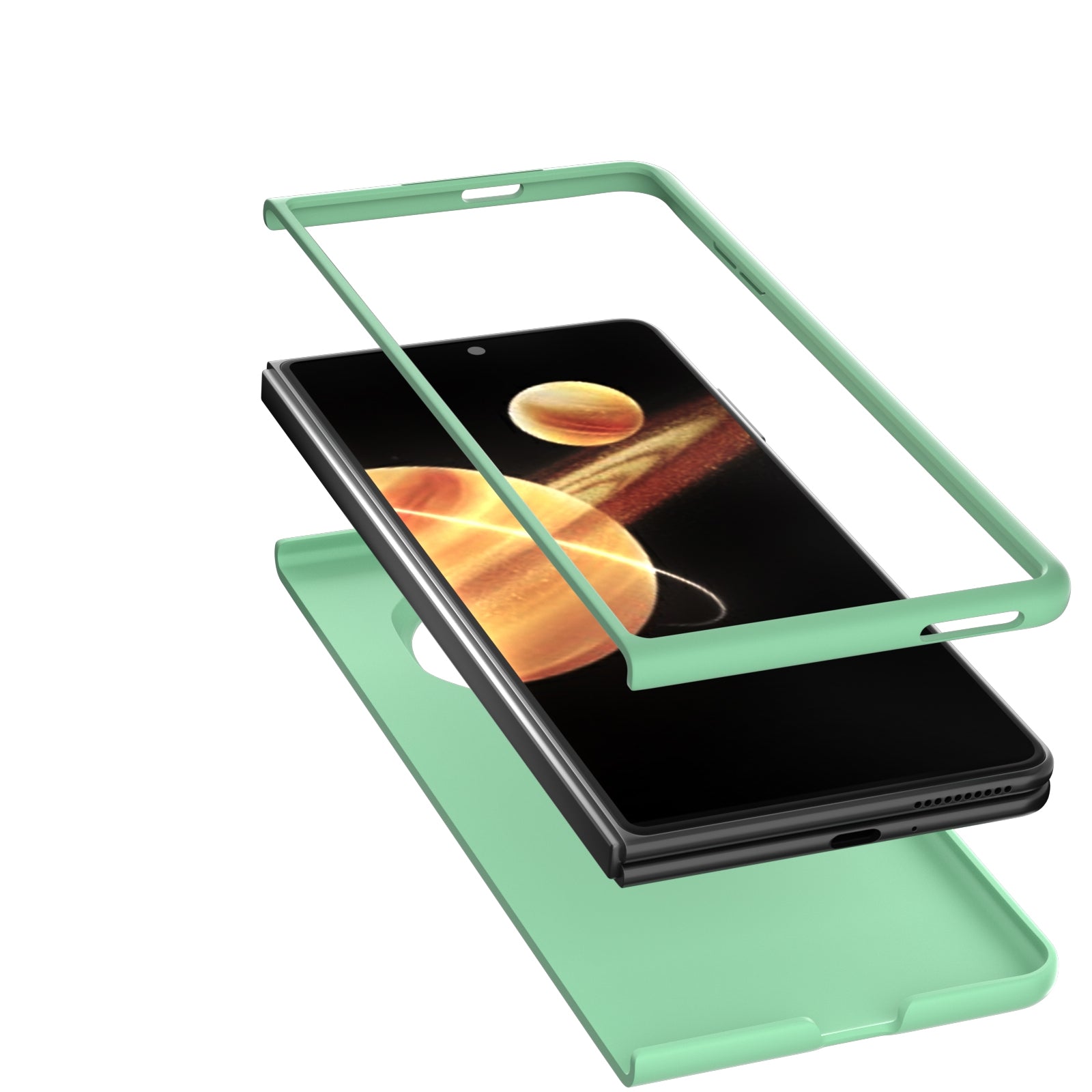 For-Honor-Magic-V3-Skin-Feel-PC-Phone-Case(Light-Green)
