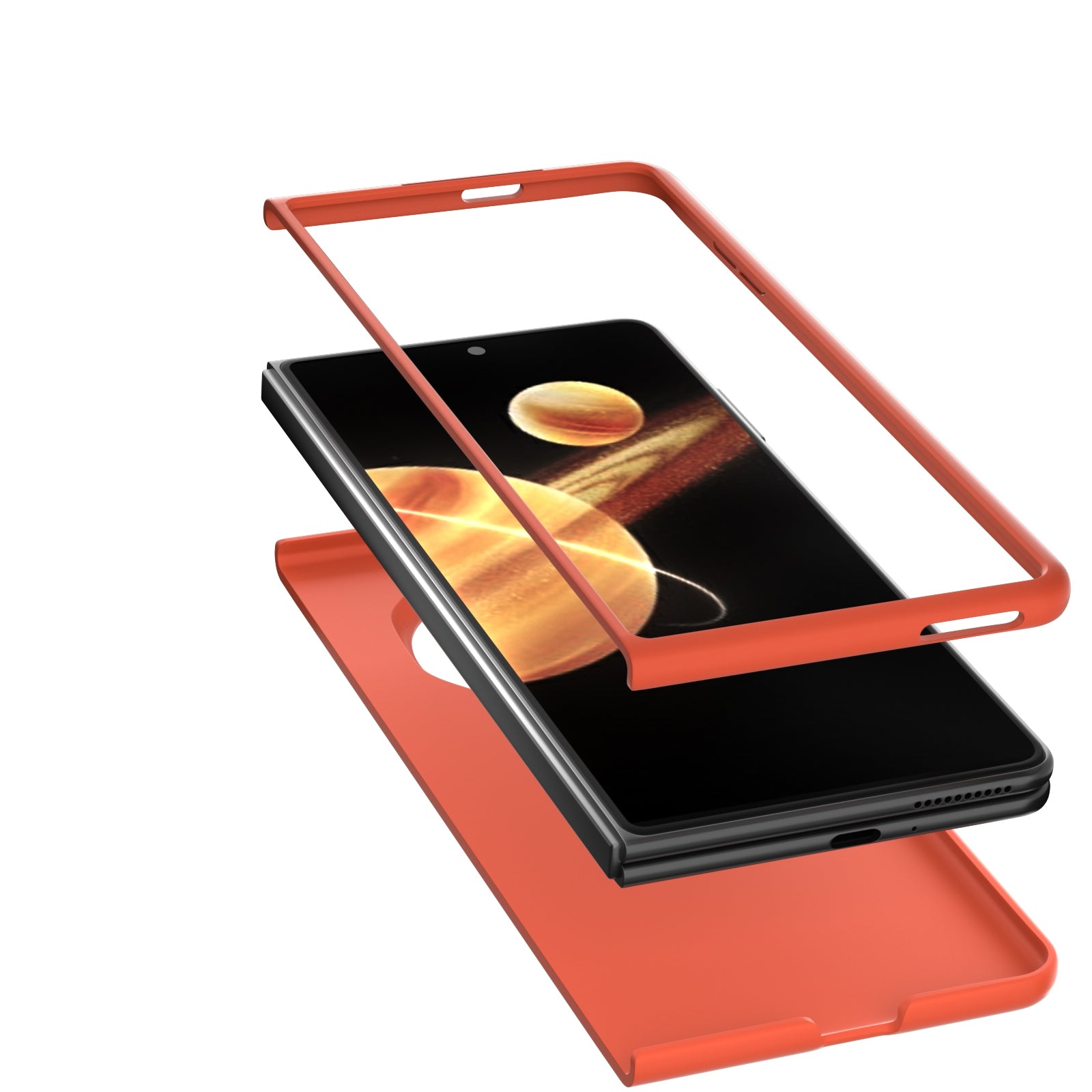 For-Honor-Magic-V3-Skin-Feel-PC-Phone-Case(Orange)