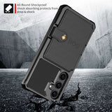 For-Samsung-Galaxy-A55-5G-Magnetic-Wallet-Card-Bag-Leather-Phone-Case(Black)