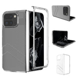 For-Google-Pixel-9-Pro-Fold-Wave-Pattern-Transparent-Frosted-Phone-Case