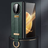 For-Honor-Magic-V3-SULADA-PC-+-Leather-Texture-Skin-Feel-Shockproof-Phone-Case(Green)