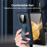 For-Honor-Magic-V3-SULADA-PC-+-Leather-Texture-Skin-Feel-Shockproof-Phone-Case(Green)