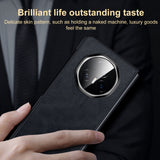 For-Honor-Magic-V3-SULADA-Shockproof-TPU-+-Handmade-Leather-Phone-Case(Black)