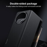 For-Honor-Magic-V3-SULADA-Kevlar-600D-Texture-Smart-Window-Leather-Phone-Case(Brown)