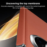 For-Honor-Magic-V3-SULADA-Frameless-Top-Layer-Cowhide-Leather-+-PC-Phone-Case(Green)
