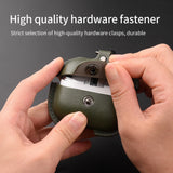 For-Samsung-Galaxy-Buds-3-Business-Leather-Bluetooth-Earphone-Protective-Case-with-Hook(Light-Brown)