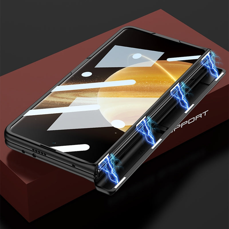 For-Honor-Magic-V3-GKK-Integrated-Magnetic-Folding-Hinge-All-inclusive-Phone-Case(Silver)