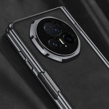 For-Honor-Magic-V3-GKK-Integrated-Magnetic-Fold-Hinge-Leather-Shockproof-Phone-Case(Matte-Black)