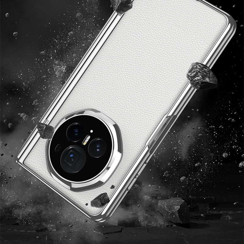 For-Honor-Magic-V3-GKK-Integrated-Magnetic-Fold-Hinge-Leather-Shockproof-Phone-Case(Green)