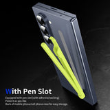 For-Samsung-Galaxy-Z-Fold6-/-5-/-4-/-3-Electromagnetic-Stylus-Pen-with-Pen-Slot(Yellow-Green)
