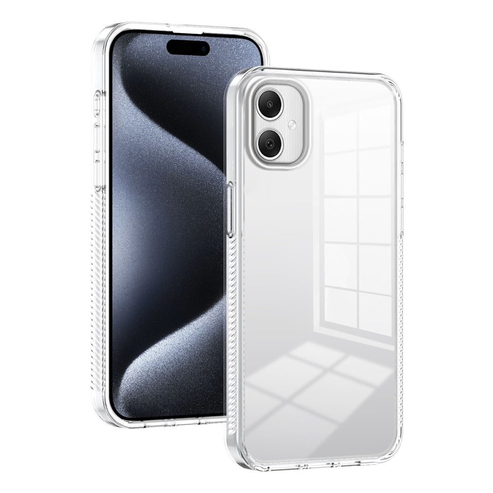 For-Samsung-Galaxy-A06-4G-Anti-slip-Clear-Acrylic-Hybrid-TPU-Phone-Case(Transparent)