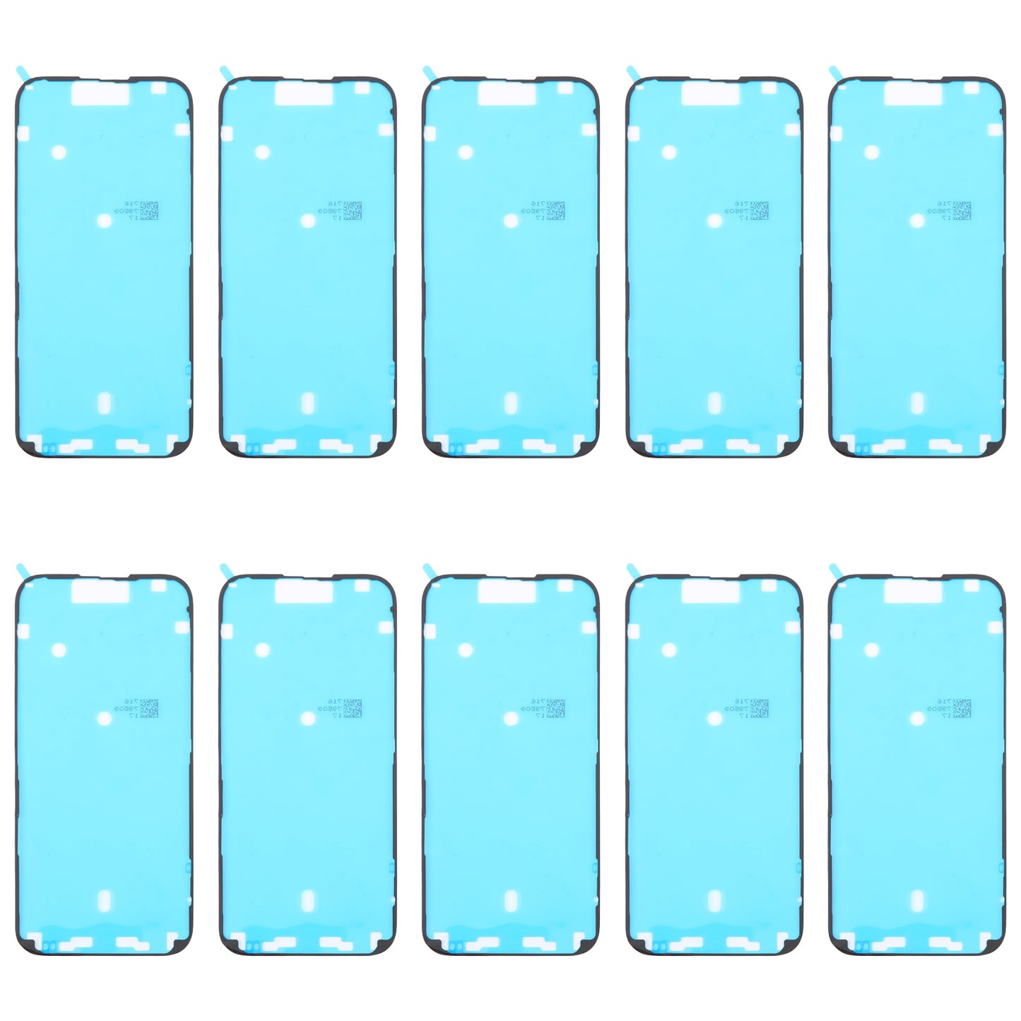 For iPhone 16 Pro Max 10pcs LCD Frame Bezel Waterproof Adhesive Stickers