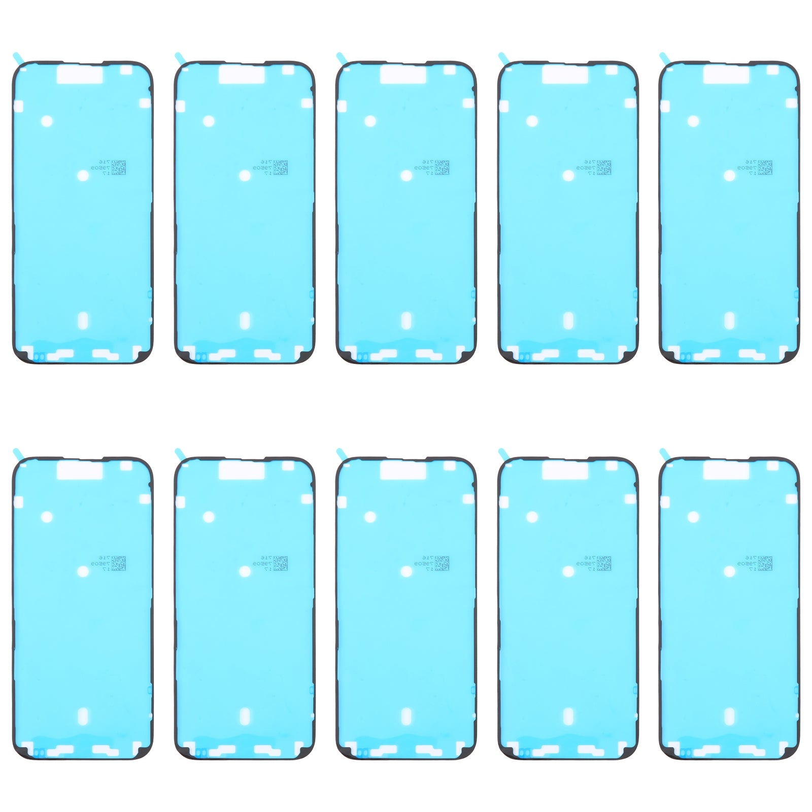 For iPhone 16 Pro Max 10pcs LCD Frame Bezel Waterproof Adhesive Stickers