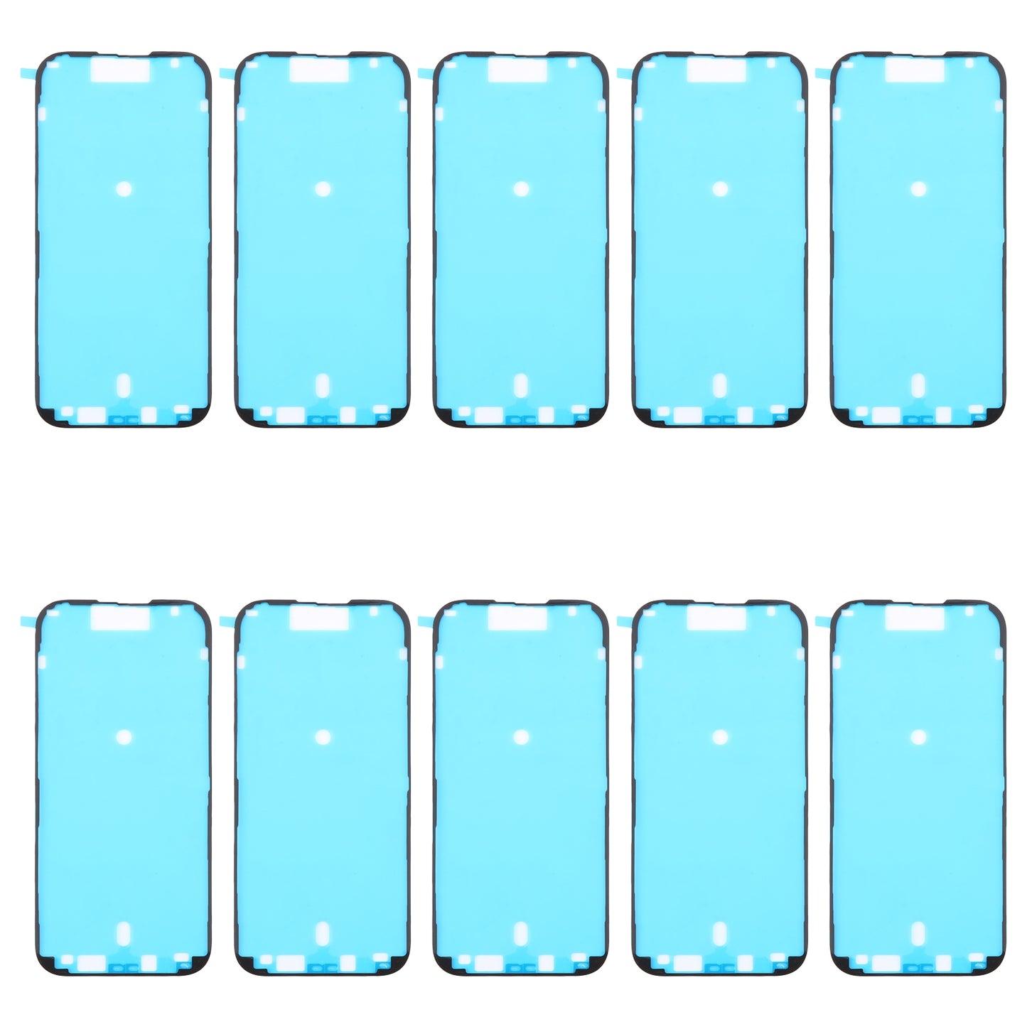 For iPhone 16 Pro 10pcs LCD Frame Bezel Waterproof Adhesive Stickers