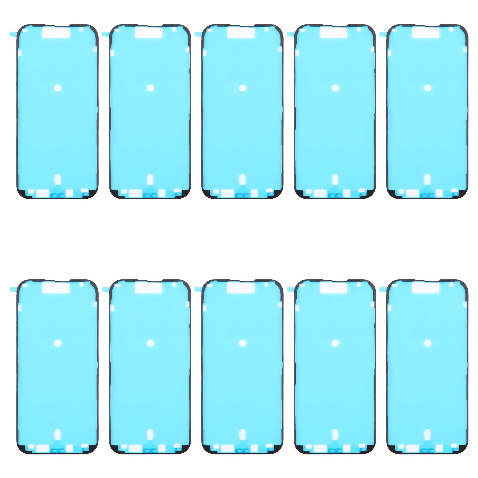 For iPhone 16 Pro 10pcs LCD Frame Bezel Waterproof Adhesive Stickers
