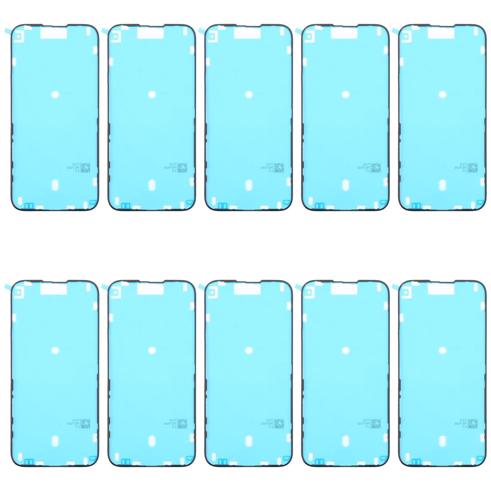 For iPhone 16 Plus 10pcs LCD Frame Bezel Waterproof Adhesive Stickers