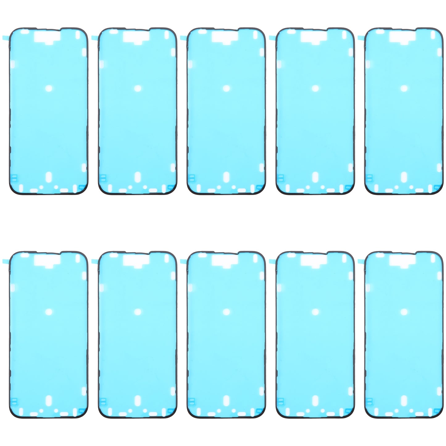 For iPhone 16 10pcs LCD Frame Bezel Waterproof Adhesive Stickers
