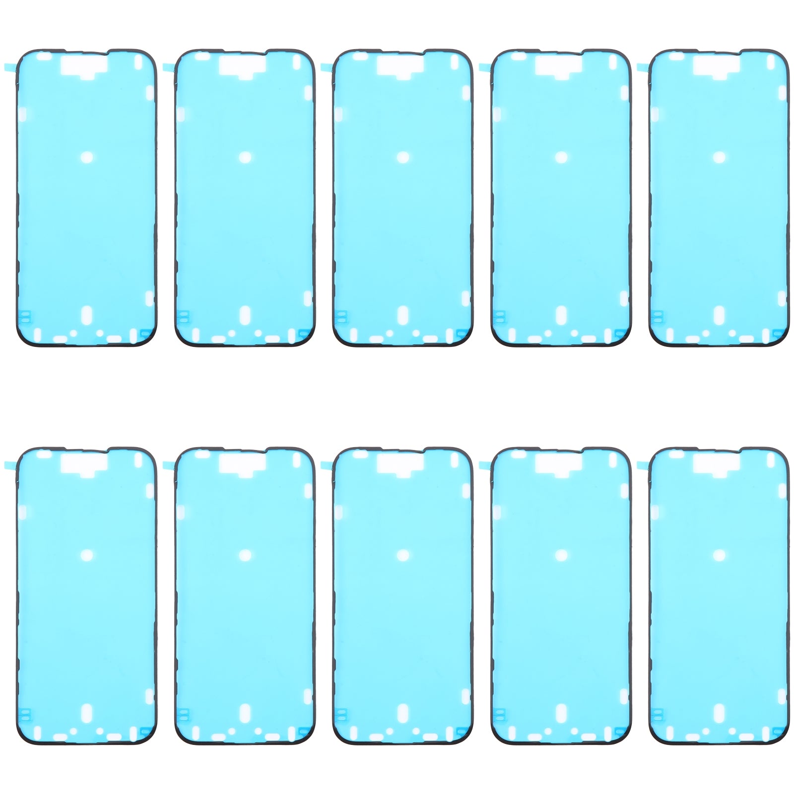 For iPhone 16 10pcs LCD Frame Bezel Waterproof Adhesive Stickers