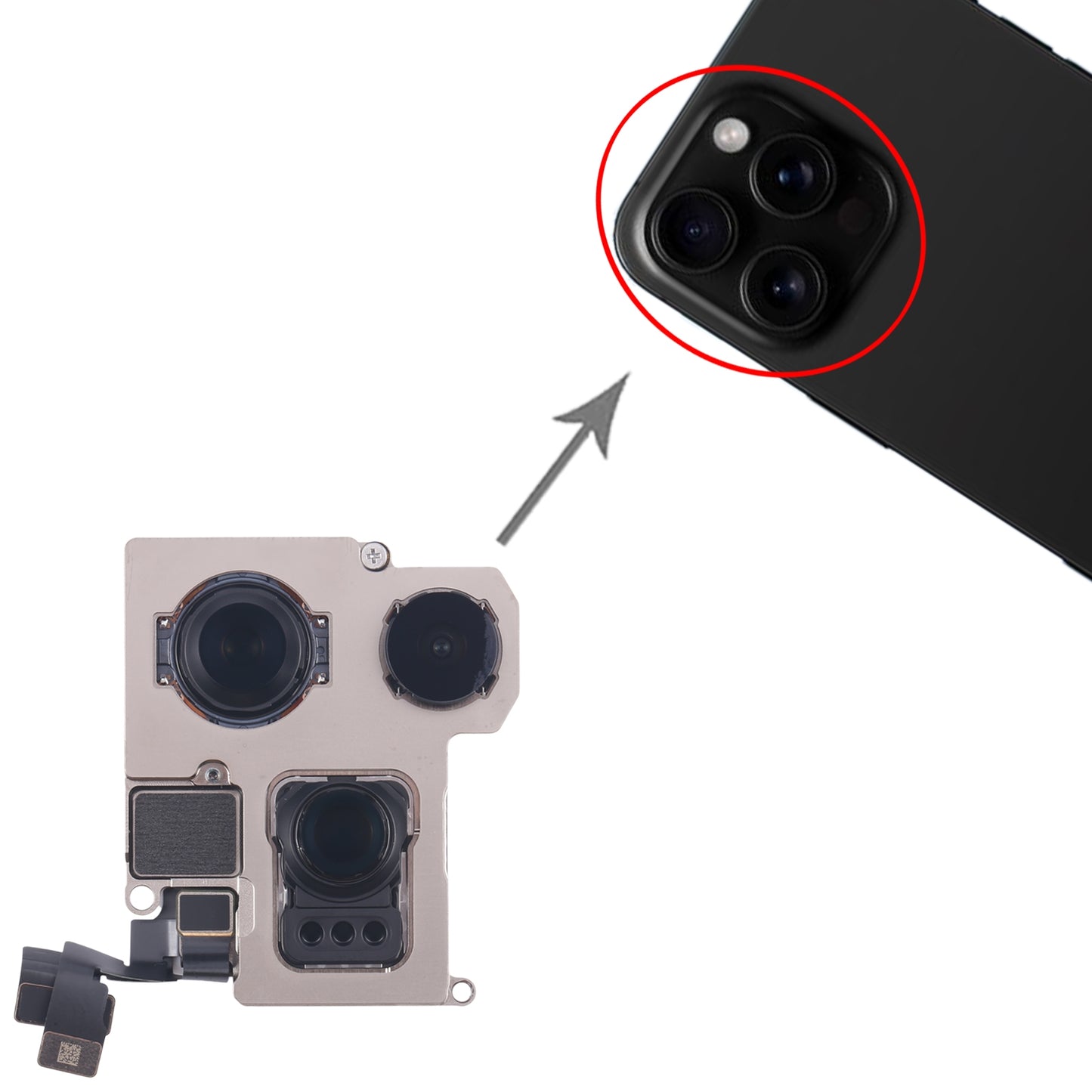 For iPhone 16 Pro Back Facing Camera