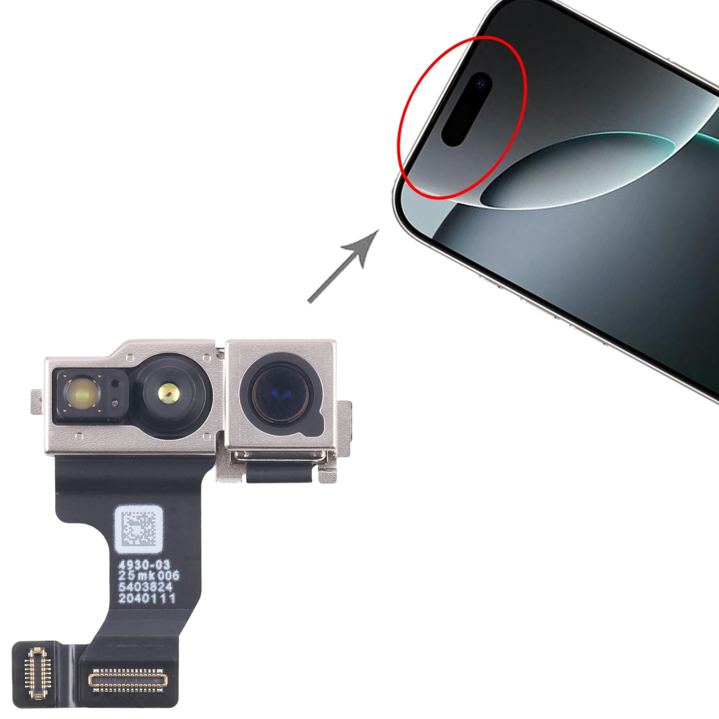 For iPhone 16 Plus Front Facing Camera