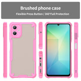 For-Samsung-Galaxy-A06-4G-Armor-Glaze-PC-Hybrid-TPU-Phone-Case(Pink)