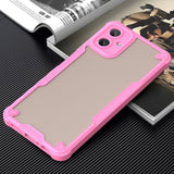 For-Samsung-Galaxy-A06-4G-Armor-Glaze-PC-Hybrid-TPU-Phone-Case(Pink)