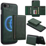 For-iPhone-17e-/-16e-LC.IMEEKE-L5-Series-Detachable-RFID-Card-Bag-Magsafe-Phone-Case(Green)