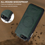 For-iPhone-17e-/-16e-LC.IMEEKE-L5-Series-Detachable-RFID-Card-Bag-Magsafe-Phone-Case(Green)