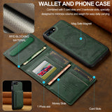 For-iPhone-17e-/-16e-LC.IMEEKE-L5-Series-Detachable-RFID-Card-Bag-Magsafe-Phone-Case(Green)