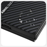 For-Honor-Magic-V3-ABEEL-6D-Micro-Relief-MagSafe-Magnetic-Phone-Case(Carbon-Fiber-Black)