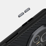 For-Honor-Magic-V3-ABEEL-6D-Micro-Relief-MagSafe-Magnetic-Phone-Case(Carbon-Fiber-Black)