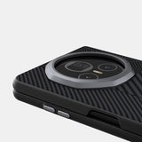 For-Honor-Magic-V3-ABEEL-6D-Micro-Relief-MagSafe-Magnetic-Phone-Case(Carbon-Fiber-Black)