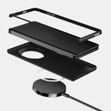 For-Honor-Magic-V3-ABEEL-6D-Micro-Relief-MagSafe-Magnetic-Phone-Case(Carbon-Fiber-Black)