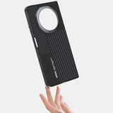 For-Honor-Magic-V3-ABEEL-6D-Micro-Relief-MagSafe-Magnetic-Phone-Case(Carbon-Fiber-Black)