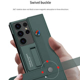 For-Samsung-Galaxy-S25-Ultra-5G-GKK-Flip-Wallet-Leather-Phone-Case,-Without-Pen(Green)