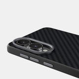 For-Samsung-Galaxy-S25-Edge-5G-ABEEL-C-Carbon-Fiber-Series-6D-Micro-Relief-MagSafe-Phone-Case(Black)