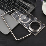 For-Honor-Magic-V3-6D-Glossy-Electroplated-PC-MagSafe-Phone-Case(Titanium-Gray)