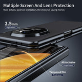 For-Honor-Magic-V3-Integrated-AG-Frosted-Vacuum-Plating-Phone-Case(Black)