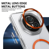 For-Honor-Magic-V3-lce-Folding-Series-MagSafe-Integrated-Clear-PC-Phone-Case(Orange)