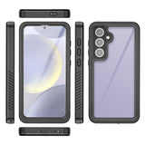 For-Samsung-Galaxy-S24-FE-5G-RedPepper-Shockproof-IP68-Waterproof-PC-Hybrid-TPU-Phone-Case(Black)