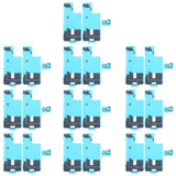 For iPhone 16 Plus 10pcs Back Cover Heat Sink Black Sticker with Back Camera Sponge Pads