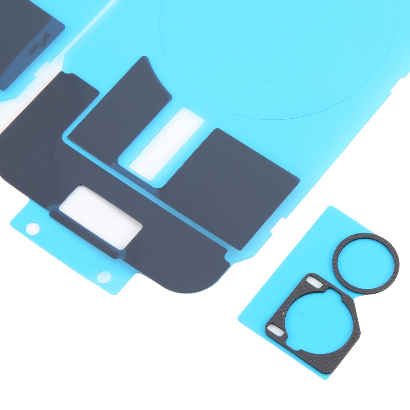 For iPhone 16 10pcs Back Cover Heat Sink Black Sticker with Back Camera Sponge Pads